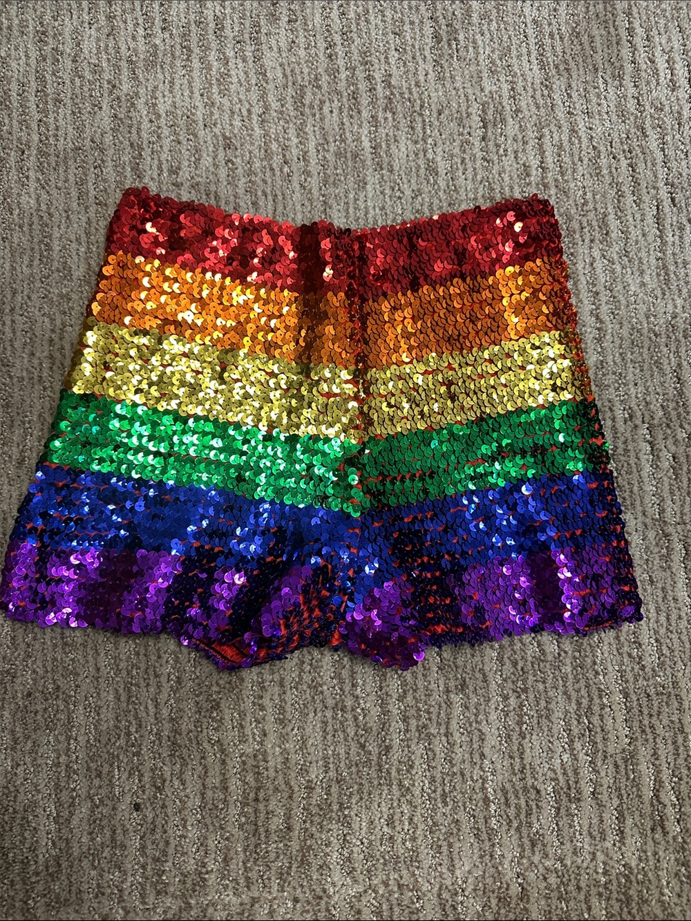 Rainbow Sequin Shorts - PRIDE